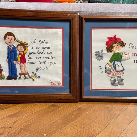 Vintage Embroidery for child’s room